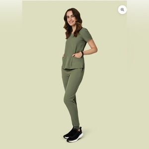 Mandala Sage Green Scrub Set